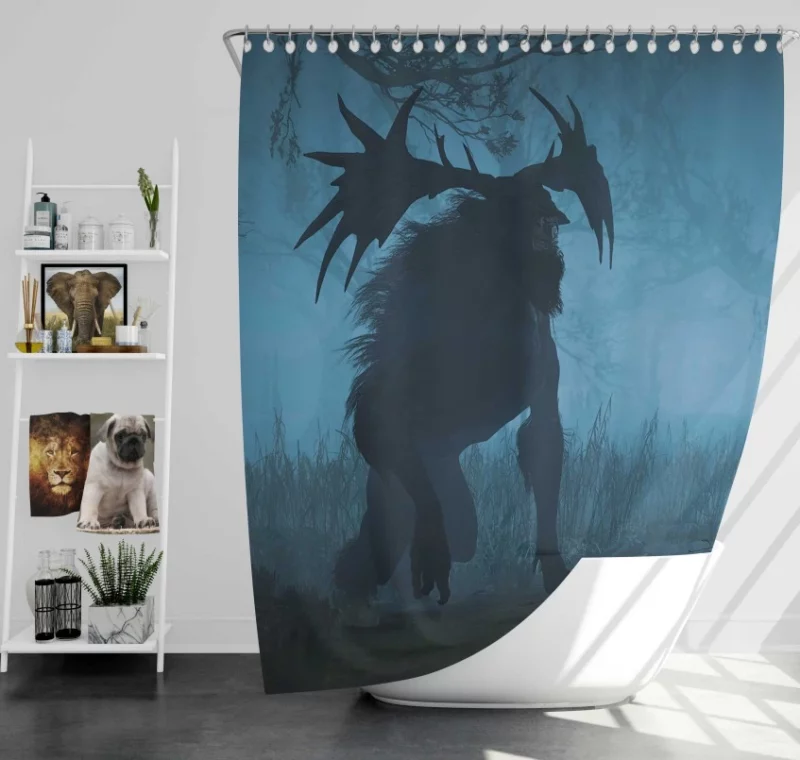 The Witcher 3 Wild Hunt Ciri White Hair Woman Warrior Girl Bath Shower Curtain