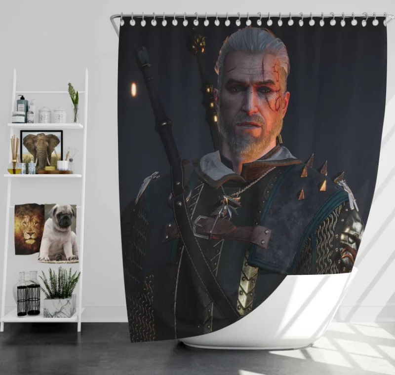 The Witcher 3 Wild Hunt Cloudy Places Bath Shower Curtain