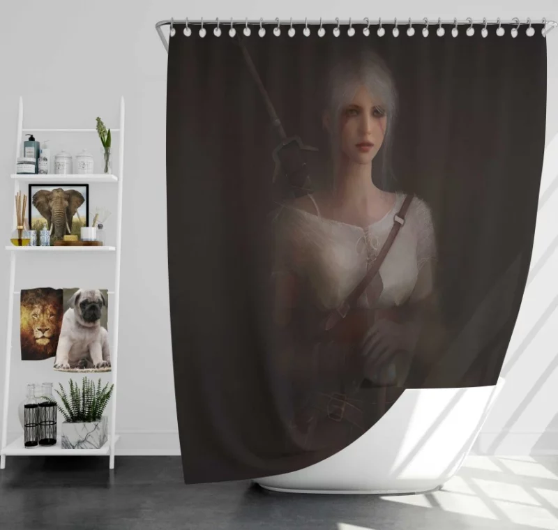 The Witcher 3 Wild Hunt Finally At Rest Bath Shower Curtain