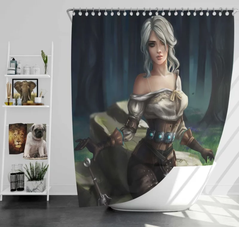 The Witcher 3 Wild Hunt Geralt Of Rivia Super Bath Shower Curtain