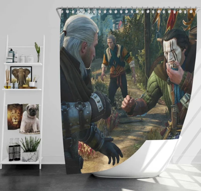 The Witcher 3 Wild Hunt Häuser Bath Shower Curtain