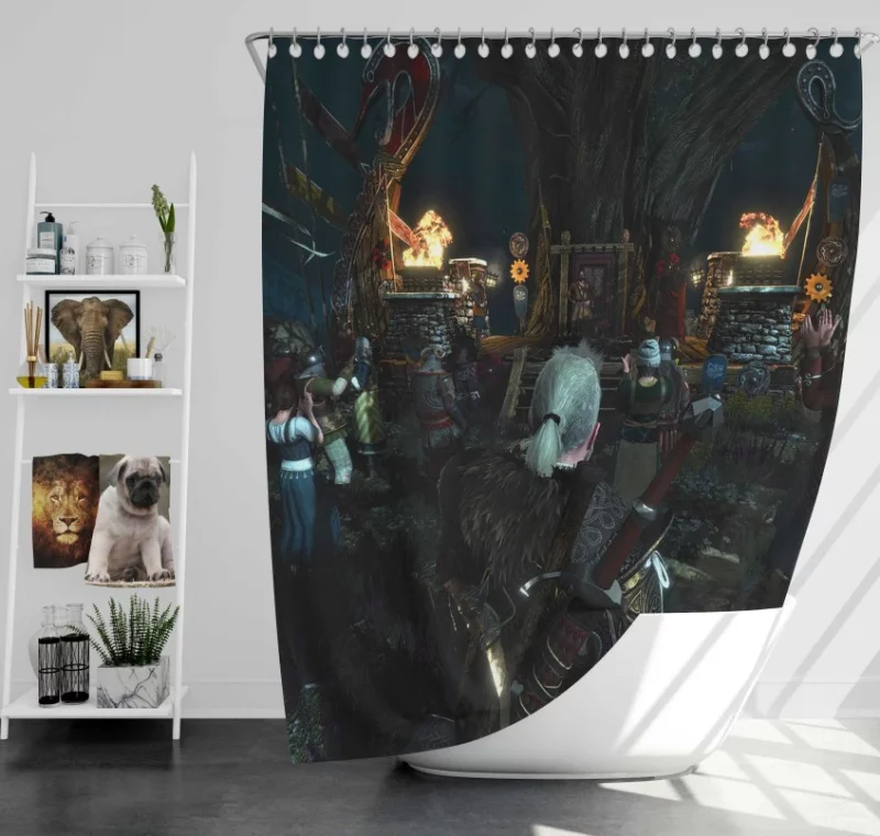 The Witcher 3 Wild Hunt Incredible Bath Shower Curtain