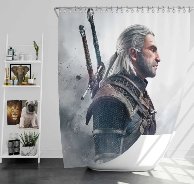 The Witcher 3 Wild Hunt Outstanding Bath Shower Curtain