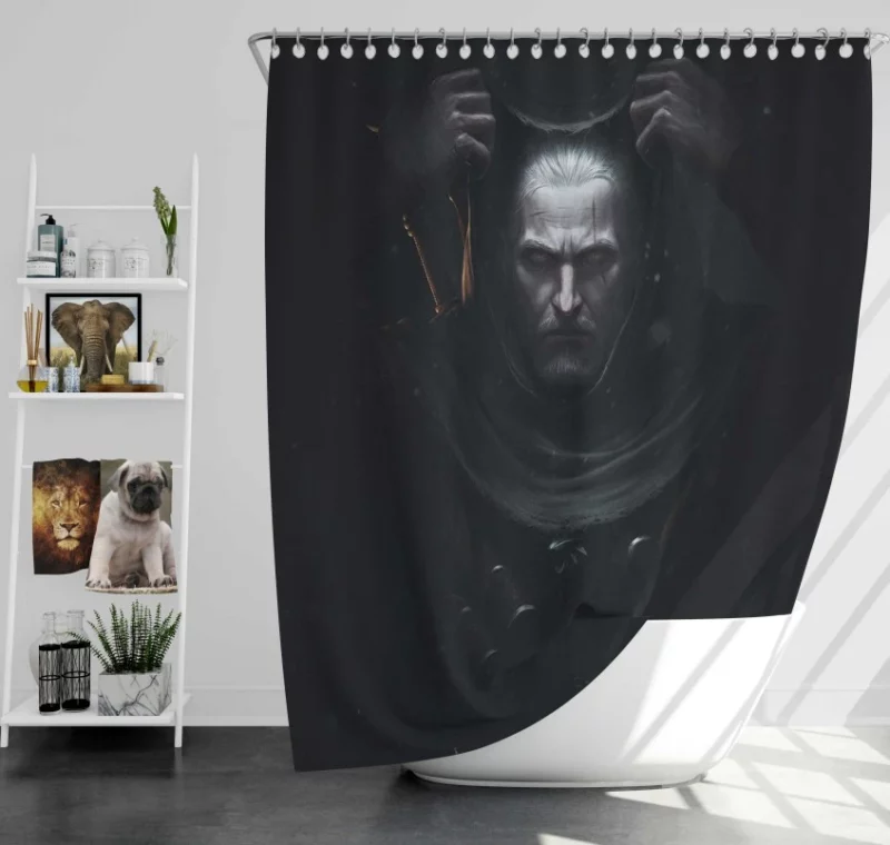 The Witcher 3 Wild Hunt Triss Merigold Red Hair Magic Bath Shower Curtain