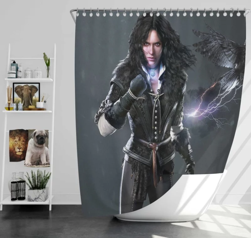 The Witcher 3 Wild Hunt Video Game Themed Bath Shower Curtain