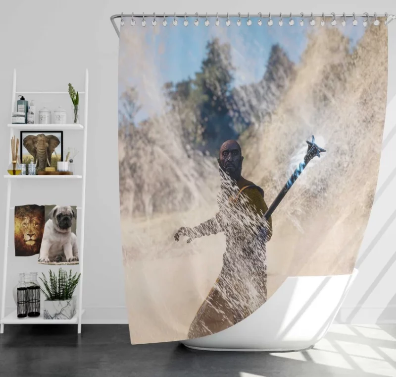 The Witcher 3 Wild Hunt White Blossom Geralt Of Rivia Bath Shower Curtain