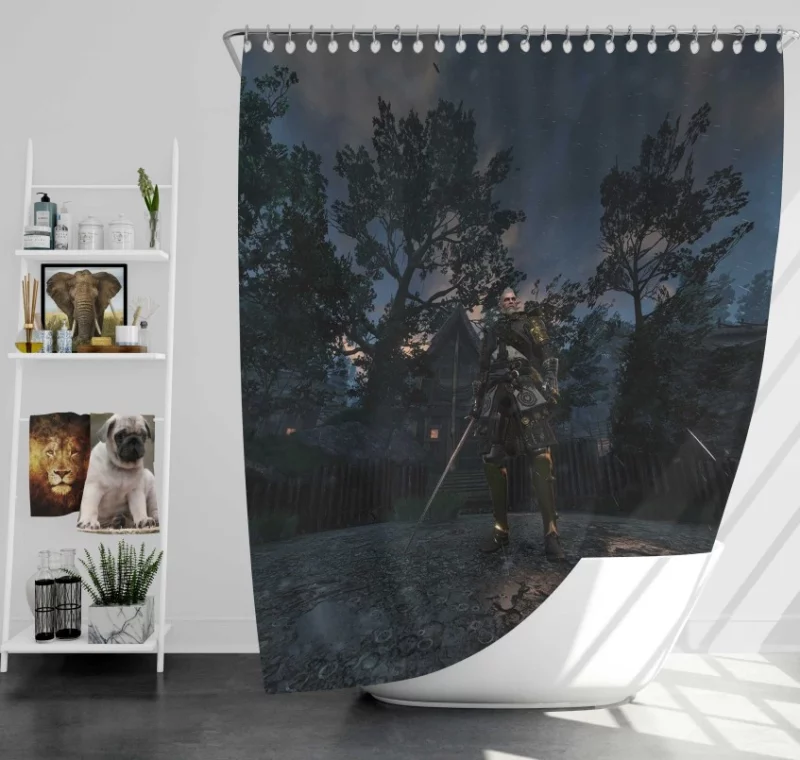 The Witcher 3 Wild Hunt Wonderful Bath Shower Curtain