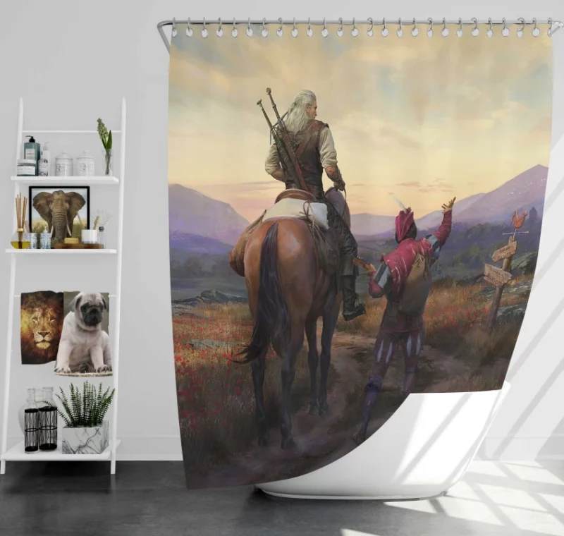 The Witcher Bath Shower Curtain