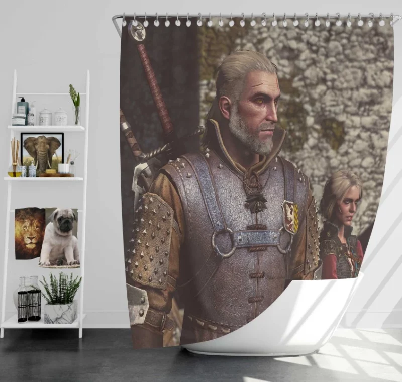 The Witcher Geralt Of Rivia Bath Shower Curtain