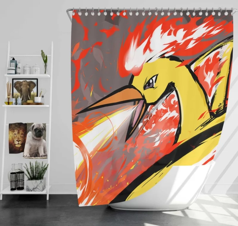 Thunder Pokémon Pikachu Bath Shower Curtain