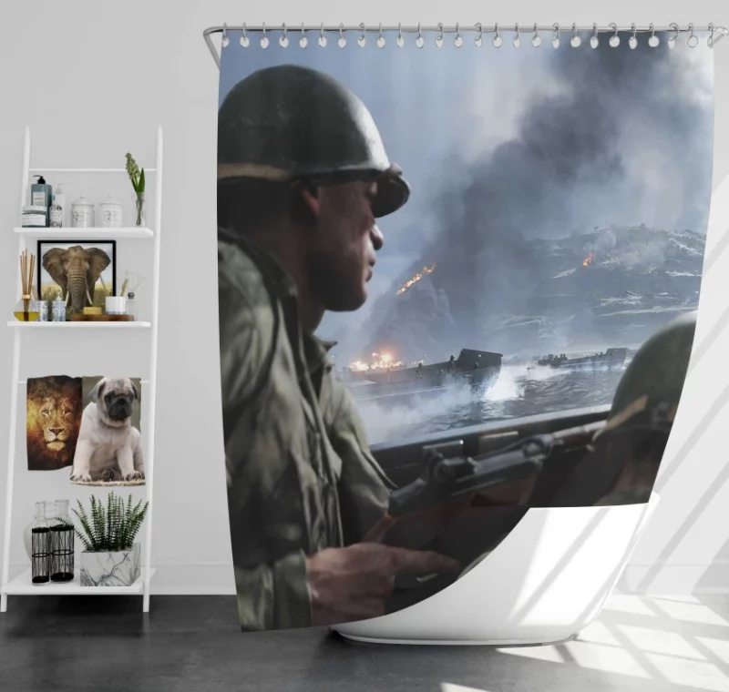 Tides Of War Chapter 5 War In The Pacific Battlefield V Bath Shower Curtain