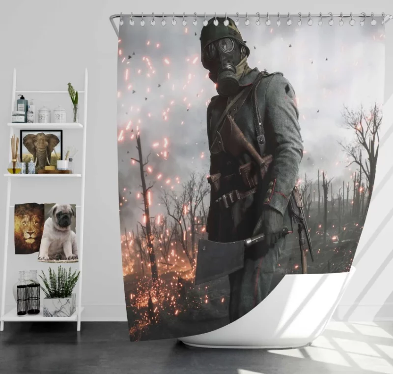 Tides Of War Chapter 6 Into The Jungle Battlefield V Bath Shower Curtain