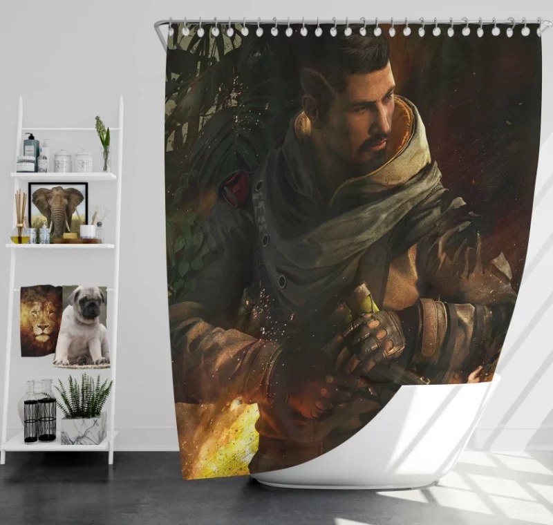 Tom Clancys Rainbow Six Siege Amaru Bath Shower Curtain