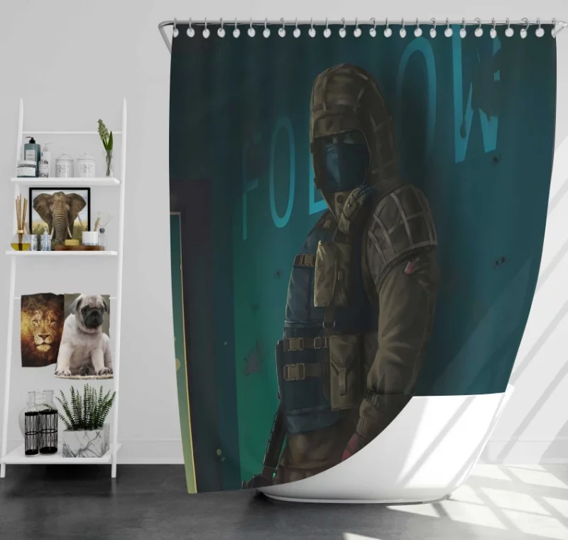 Tom Clancys Rainbow Six Siege Awesome Bath Shower Curtain