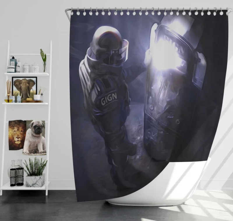 Tom Clancys Rainbow Six Siege Best Quality Bath Shower Curtain