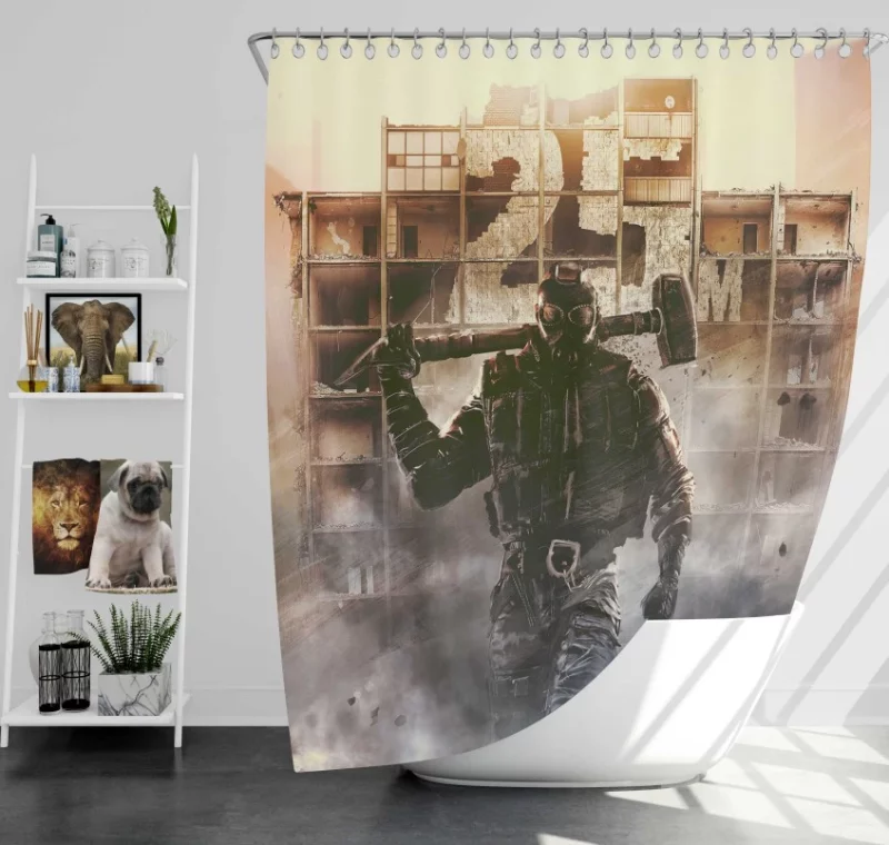 Tom Clancys Rainbow Six Siege Design Bath Shower Curtain