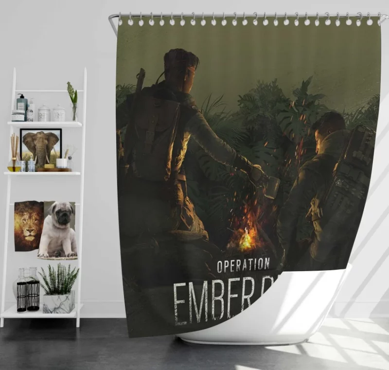 Tom Clancys Rainbow Six Siege Goyo And Amaru Bath Shower Curtain