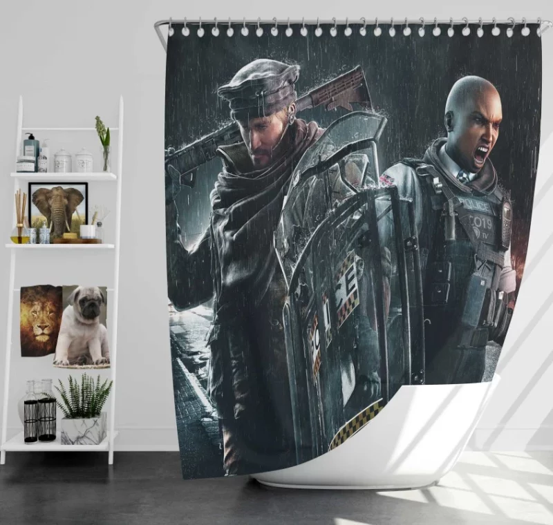 Tom Clancys Rainbow Six Siege High Quality Bath Shower Curtain