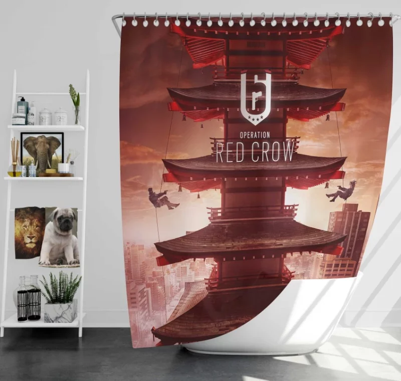 Tom Clancys Rainbow Six Siege Japanese Bath Shower Curtain