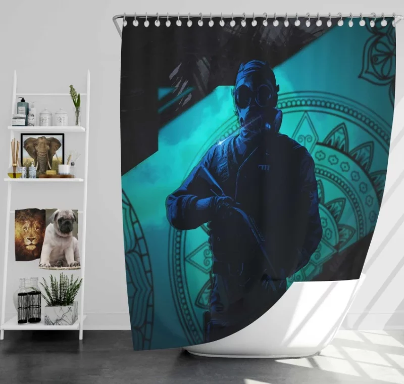 Tom Clancys Rainbow Six Siege Thatcher Bath Shower Curtain