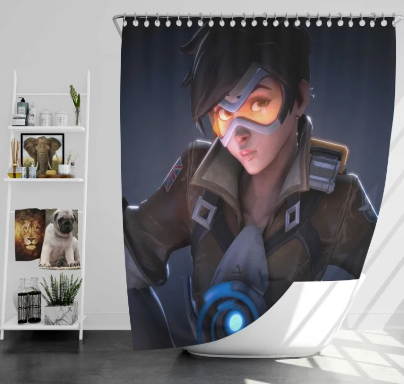 Tracer Overwatch Wonderful Bath Shower Curtain