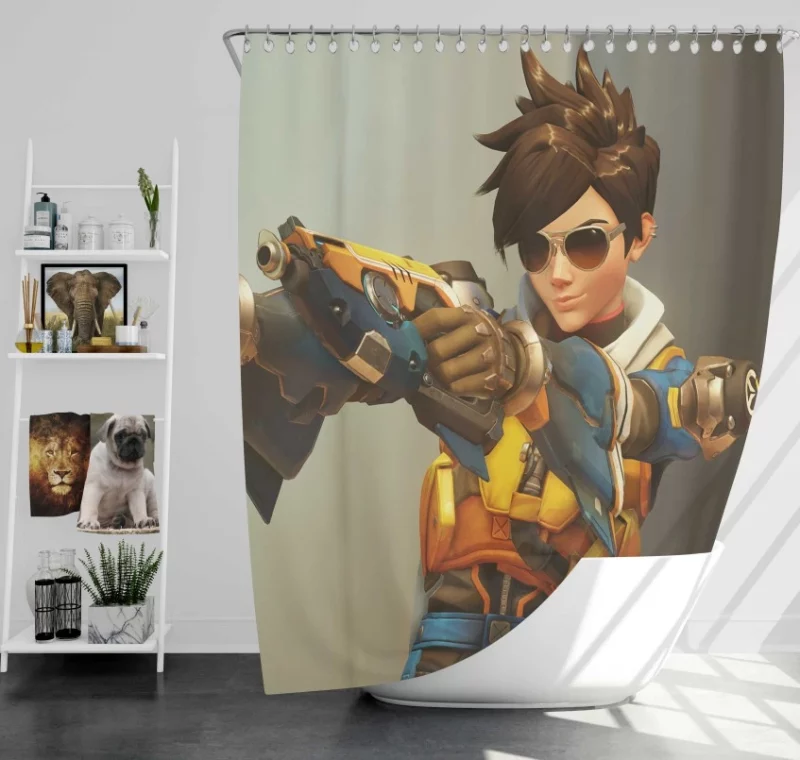 Tracer Slipstream Overwatch Tracer Bath Shower Curtain