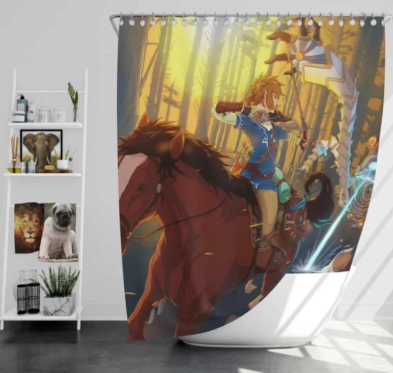 U/nx The Legend Of Zelda Breath Of The Wild Zelda Boy Bath Shower Curtain