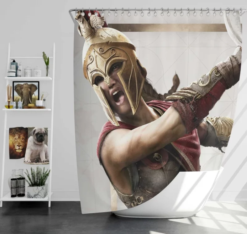 Valhalla Assassins Creed Origins Bath Shower Curtain