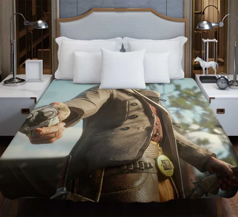 Arthur Morgan With Guns Red Dead Redemption 2 Bedding Duvet Cover