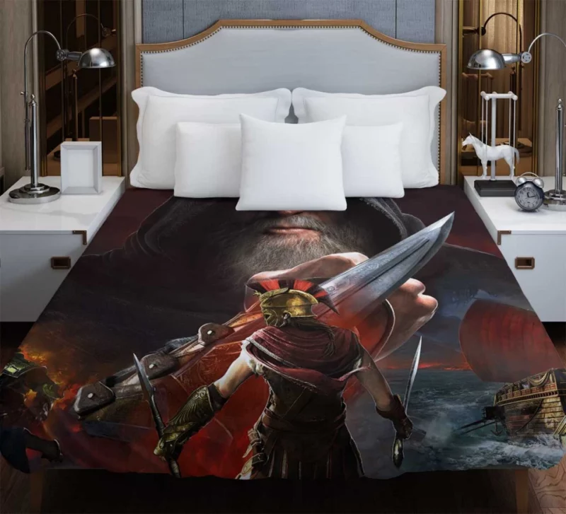 Assassins Creed Odyssey Kassandra Lightning Bedding Duvet Cover