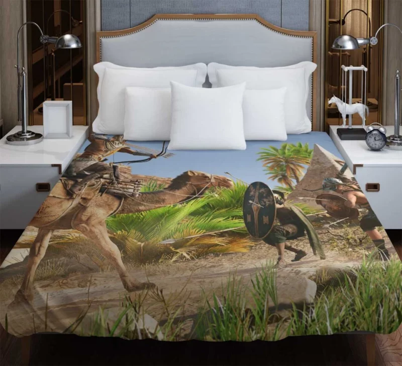 Assassins Creed Origins Lion Hippo Bedding Duvet Cover