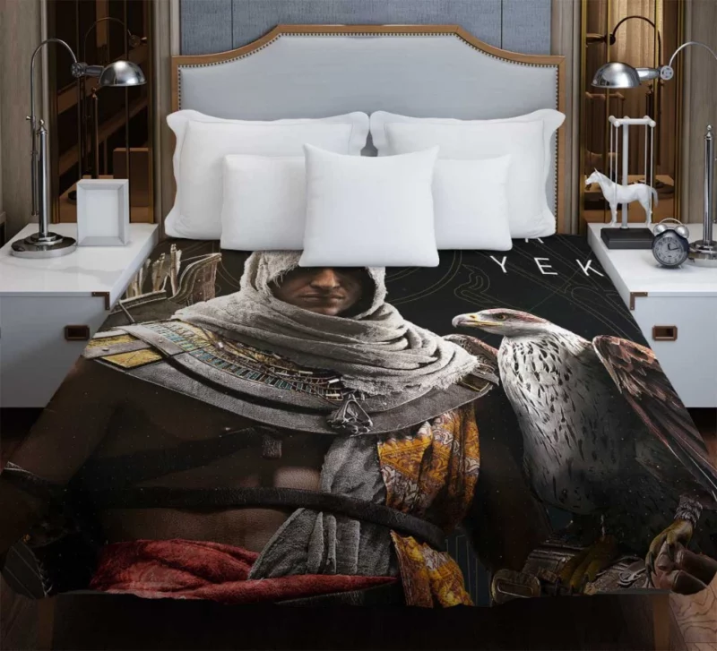 Assassins Creed Origins Ptolemy Xiii Cleopatra Julius Caesar Bayek Of Siwa Bedding Duvet Cover