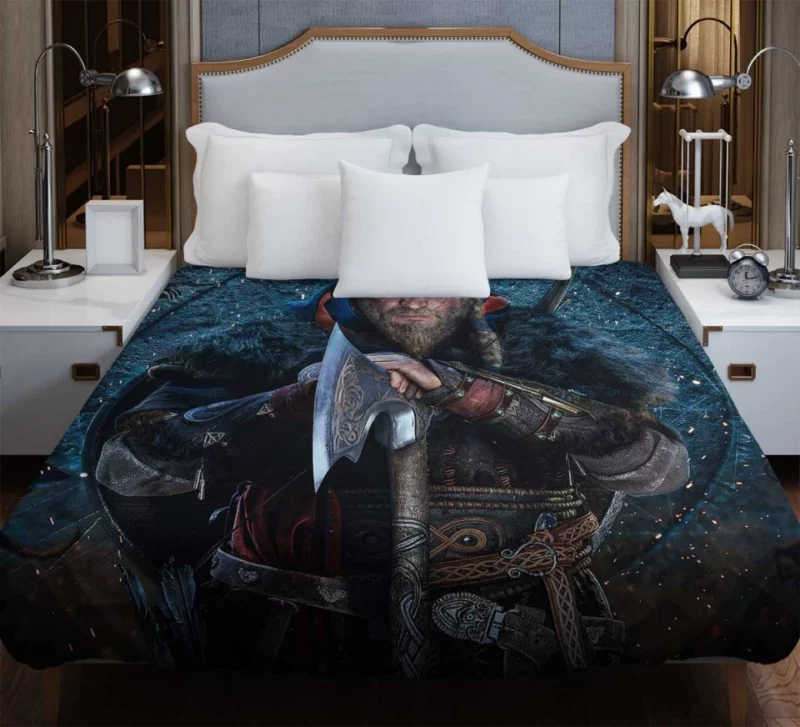 Assassins Creed Valhalla Warrior Viking Bedding Duvet Cover