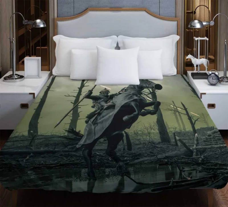 Battlefield 1 Soldier Sword Horse Fight Bedding Duvet Cover