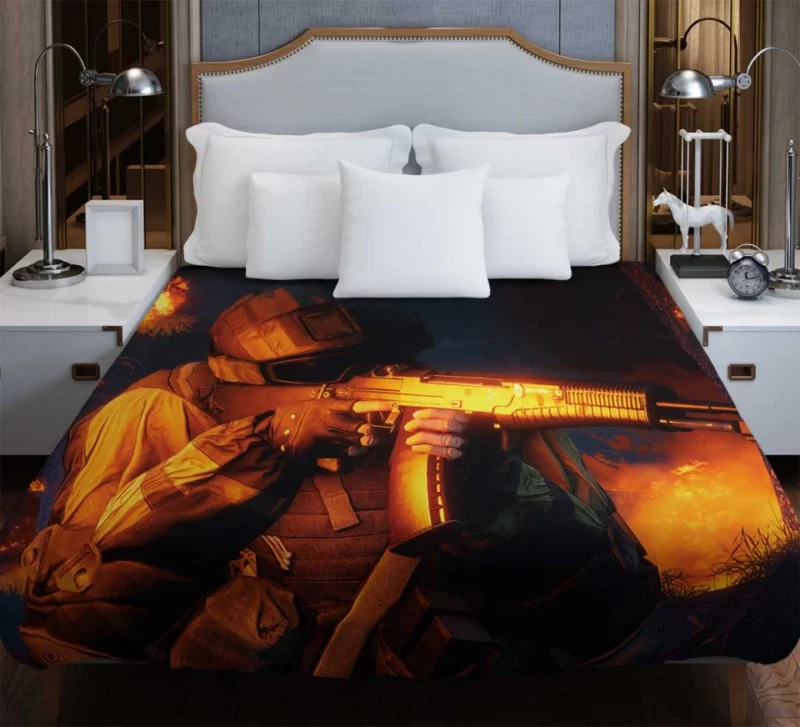 Battlefield 4 Desert Jet Fighter Bedding Duvet Cover