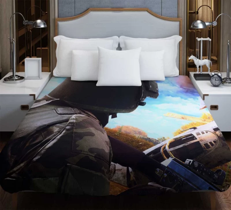 Battlefield 4 Soldier Sniper Rifle Bedding Duvet Cover