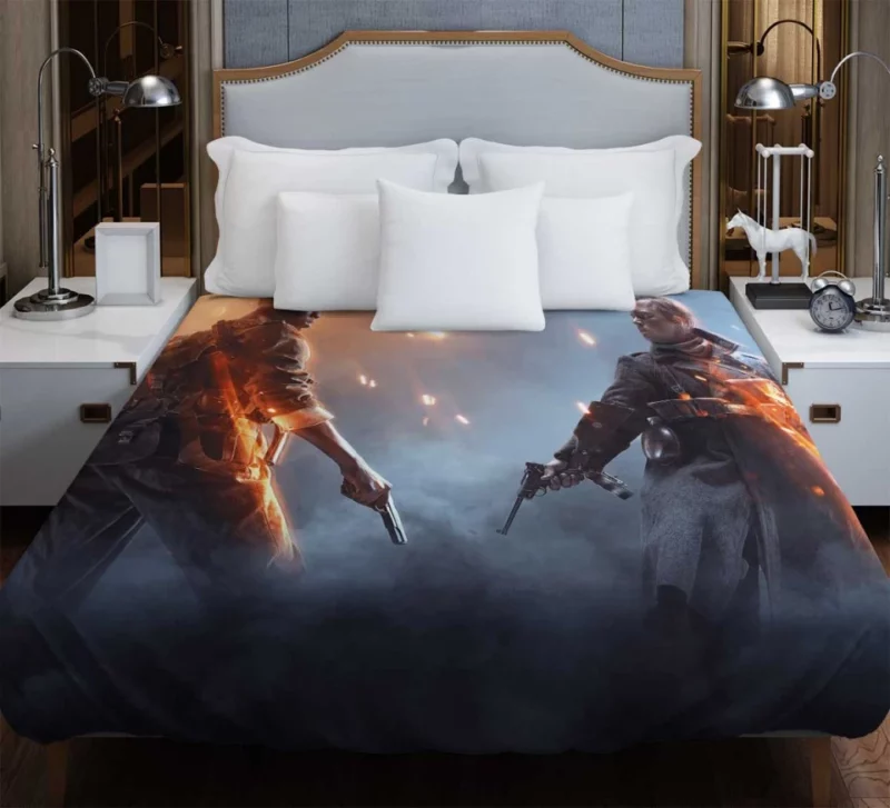 Battlefield 4 Soldier Weapon Explosion Bedding Duvet Cover