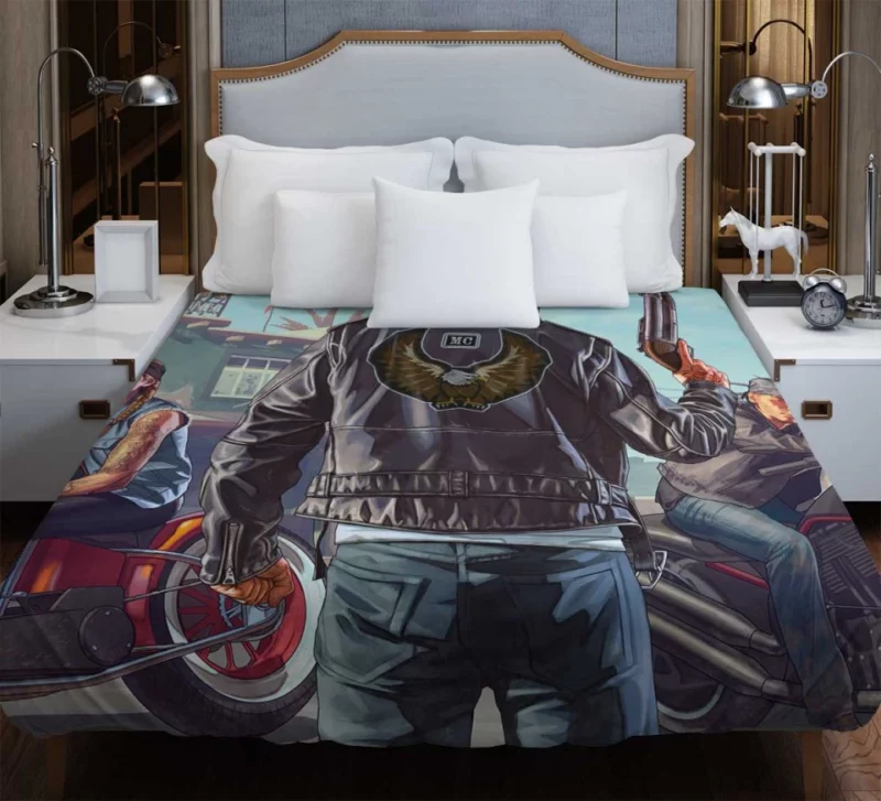 Bikers Dlc Grand Theft Auto V Bedding Duvet Cover