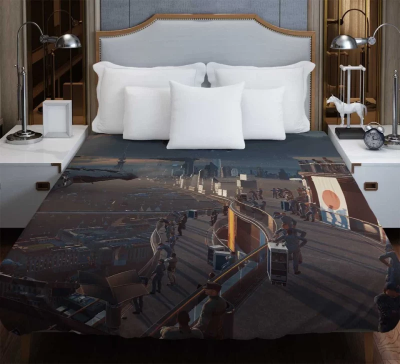 Call Of Duty Infinite Warfare Spaceship City Bedding Duvet Cover