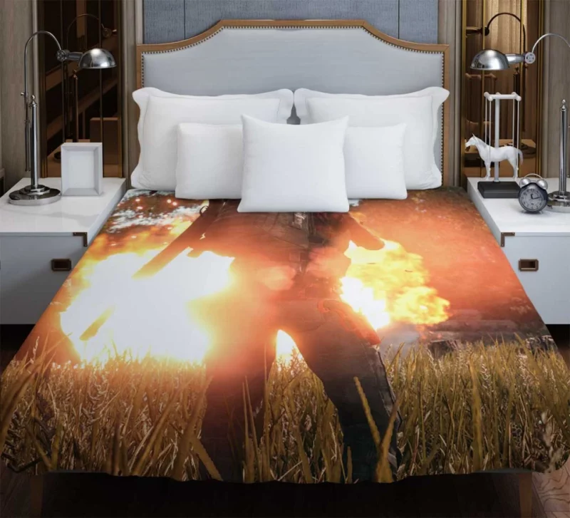 Crossover Playerunknowns Battlegrounds The Walking Dead Motorcycle Daryl Dixon Bedding Duvet Cover
