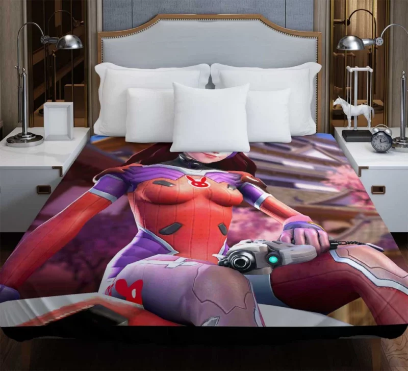 D.va White Rabbit Overwatch Bedding Duvet Cover