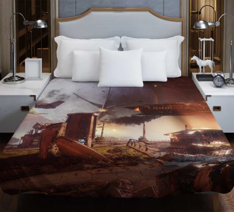 Destiny 2 Warrior Armor Weapon Bedding Duvet Cover