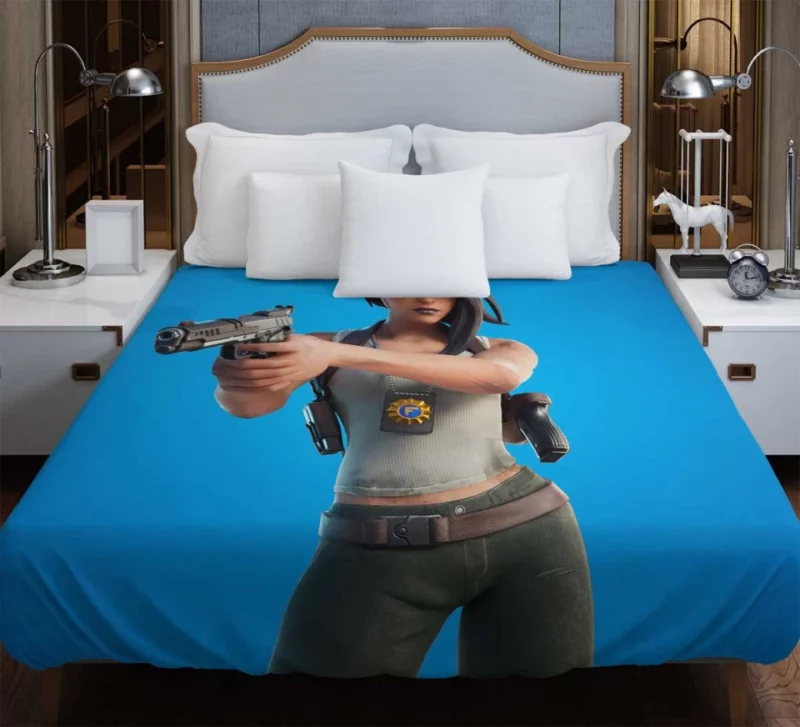 Flat Foot Fortnite Bedding Duvet Cover