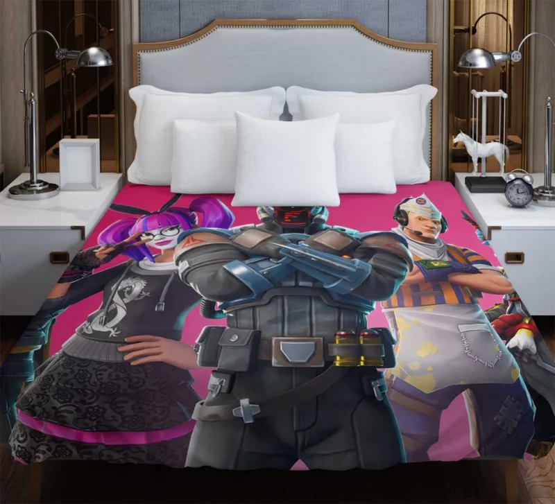 Fortnite Background Bedding Duvet Cover