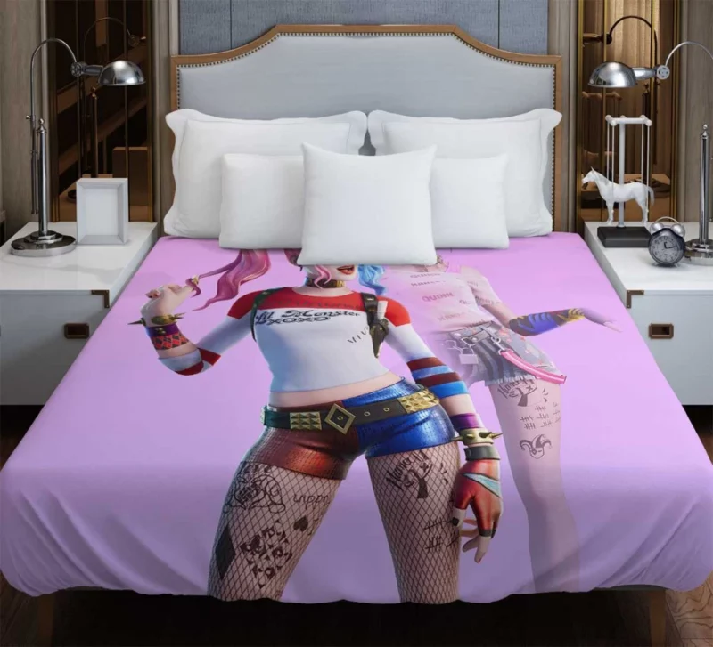 Fortnite Battle Royale Harley Quinn Bedding Duvet Cover