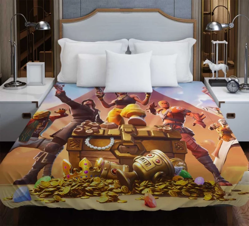 Fortnite Season 8 All Battlestars Bedding Duvet Cover