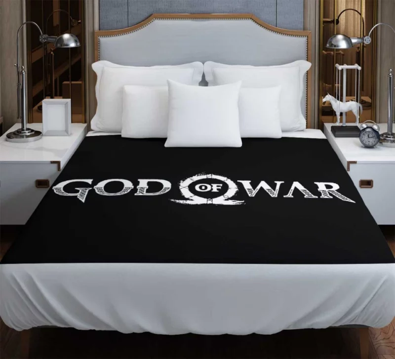 God Of War Kratos Wolf Sea Monster Atreus Axe Bald Archer Bedding Duvet Cover