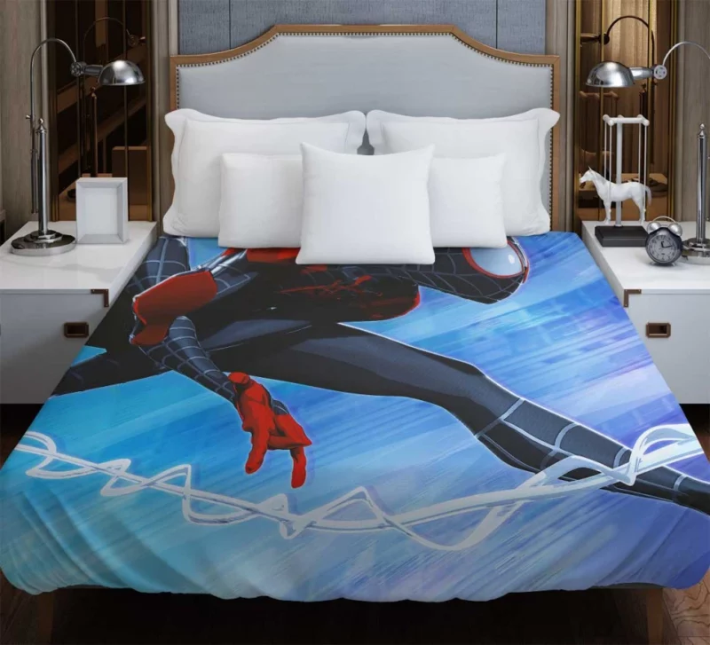 Into The Spider verse Spider man Miles Morales Bedding Duvet Cover