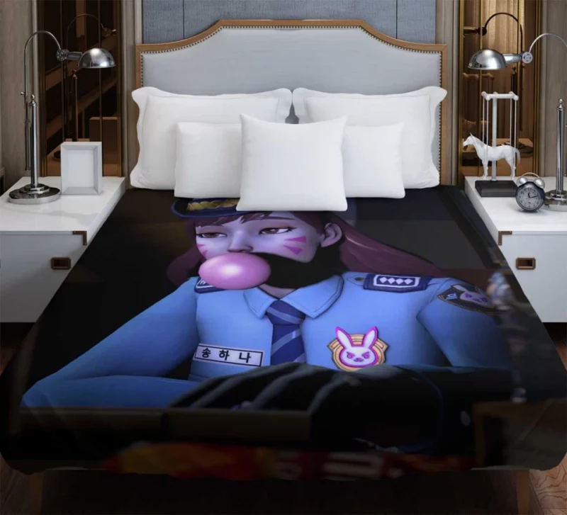 Late Night At The Office Overwatch D.va Bedding Duvet Cover