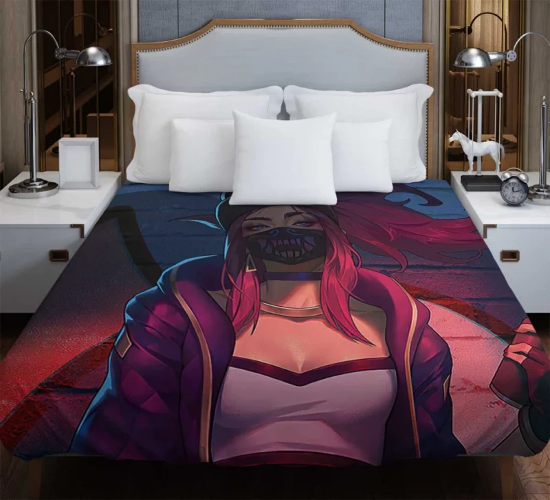 League Of Legends Akali K/da Bedding Duvet Cover